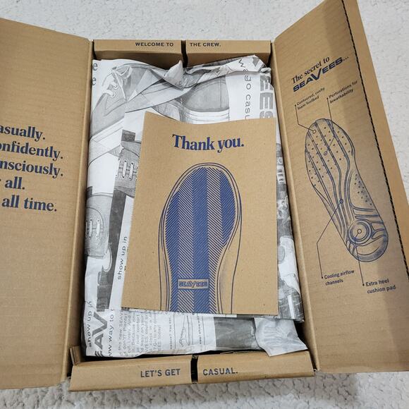 NEW SEAVEES Women's Sea Change CVO SNEAKERS Blue Indigo SIZE 6 - Picture 10 of 11